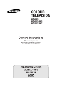 Manual Samsung WS-32Z6HR Television