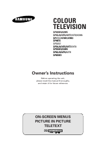 Manual Samsung SP-65W3HF1 Television