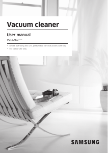 Manual Samsung VS15A6031M5 Vacuum Cleaner