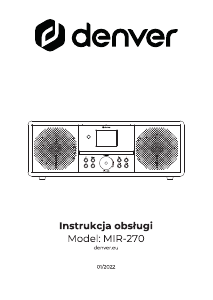 Instrukcja Denver MIR-270B Zestaw stereo