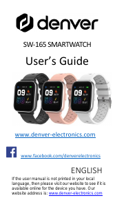 Handleiding Denver SW-165 Smartwatch