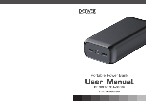Manuale Denver PBA-30006 Caricatore portatile