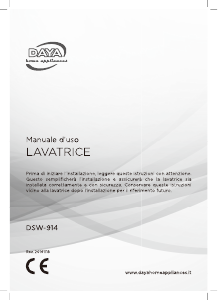 Manuale DAYA DSW-914 Lavatrice