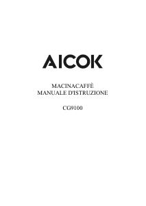 Manuale Aicok CG9100 Macinacaffè