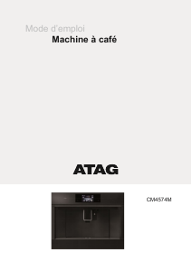 Mode d’emploi ATAG CM4574M Cafetière