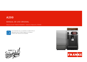 Manual de uso Franke A200 Máquina de café