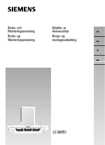 Brugsanvisning Siemens LC958TA60 Emhætte