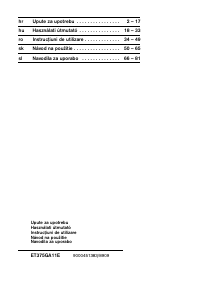 Manual Siemens ET375GA11E Friteuză