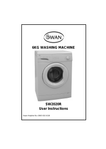 Manual Swan SW2020R Washing Machine