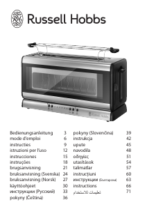 Brugsanvisning Russell Hobbs 21310-56 Clarity Brødrister