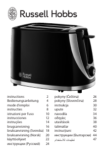 Bruksanvisning Russell Hobbs 21410-56 Mode Black Brødrister