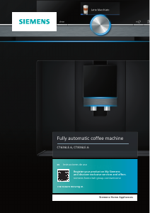 Manual de uso Siemens CT636LES6 Máquina de café espresso