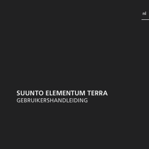 Handleiding Suunto Elementum Terra Sporthorloge