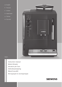 Mode d’emploi Siemens TE501203RW Machine à expresso