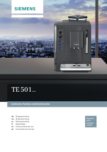 Manual de uso Siemens TE501205RW Máquina de café espresso