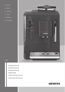 Manual de uso Siemens TE501209RW Máquina de café espresso