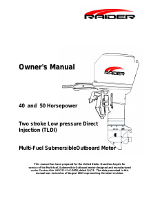 Manual Raider 40 Outboard Motor