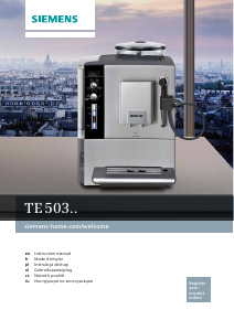Instrukcja Siemens TE503201RW Ekspres do espresso