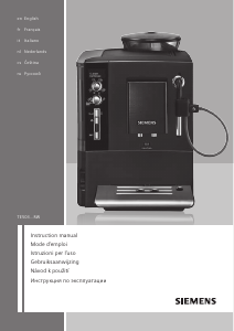 Manuale Siemens TE503207RW Macchina per espresso