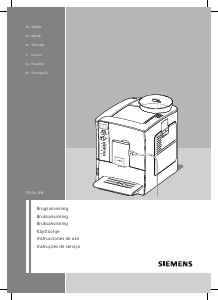 Käyttöohje Siemens TE506201RW Espressokeitin