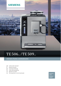 Instrukcja Siemens TE509201RW Ekspres do espresso