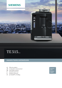 Kullanım kılavuzu Siemens TE515201RW Espresso makinesi