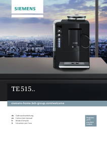 Manuale Siemens TE515209RW Macchina per espresso