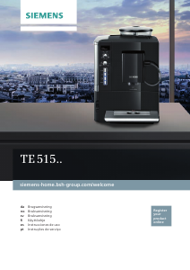 Brugsanvisning Siemens TE515209RW Espressomaskine