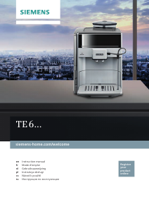 Manual Siemens TE603201RW Espresso Machine