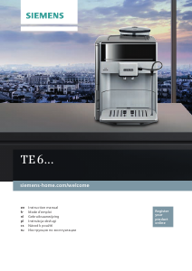 Manual Siemens TE613209RW Espresso Machine