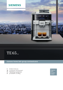 Kullanım kılavuzu Siemens TE653318RW Espresso makinesi