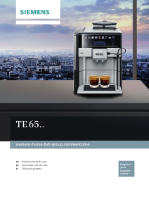 Manual de uso Siemens TE655319RW Máquina de café espresso