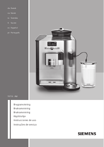 Manual de uso Siemens TE713201RW Máquina de café espresso