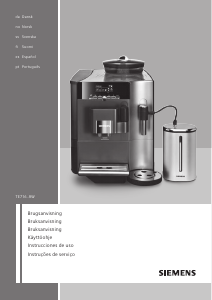 Manual de uso Siemens TE716211RW Máquina de café espresso