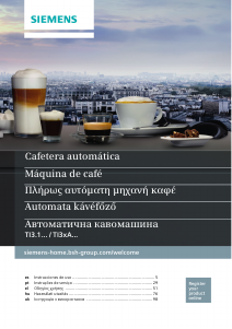 Manual de uso Siemens TI30A209RW Máquina de café espresso