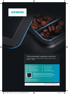 Manual Siemens TI355209RW Espresso Machine