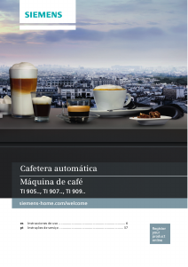 Manual de uso Siemens TI907201RW Máquina de café espresso