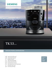 Manual Siemens TK53009 Máquina de café expresso