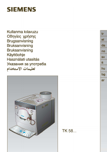 Használati útmutató Siemens TK58001 Presszógép