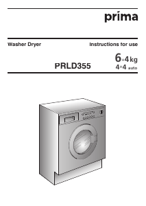 Manual Prima PRLD 355 Washing Machine