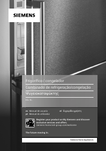 Manual de uso Siemens KG39N7ICT Frigorífico combinado