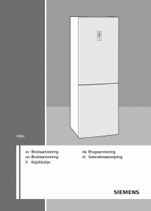 Bedienungsanleitung Siemens KG39NS30 Kühl-gefrierkombination