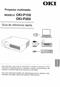 Manual de uso OKI P20X Proyector