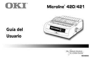 Manual de uso OKI Microline 420 Impresora