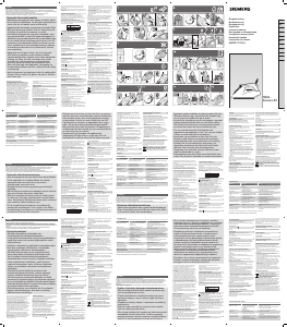 Руководство Siemens TB26110 Утюг