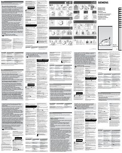 Käyttöohje Siemens TB46120 Silitysrauta