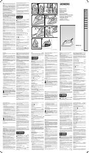 Руководство Siemens TB56122 Утюг