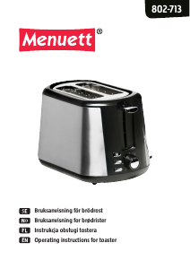 Bruksanvisning Menuett 802-713 Brödrost