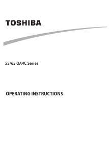 Handleiding Toshiba 65QA4C63DG LED televisie