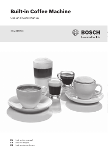 Manual de uso Bosch BCM8450UC Máquina de café